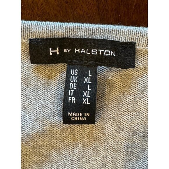H By Halston Gray Knit Long Sleeve Round Neck Lace Up‎ Side Sweater Size L - Picture 8 of 9